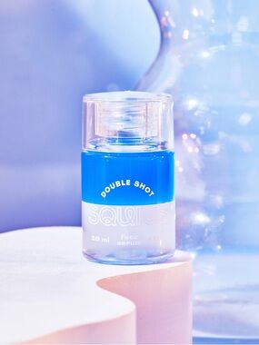 SQUIGS Double Shot Hyaluronic Acid Ayurvedic Hydrating Face Serum 1 fl oz